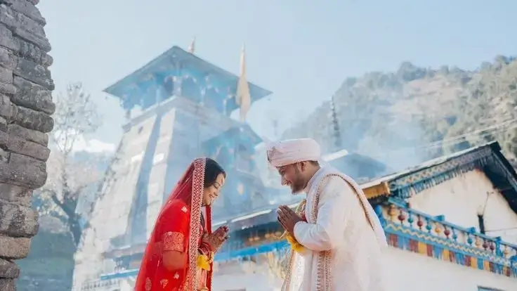 Traditional Vedic wedding ceremony bridal preparation Uttarakhand